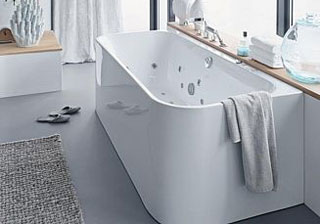 Duravit Happy D2 'Back to wall' Bath